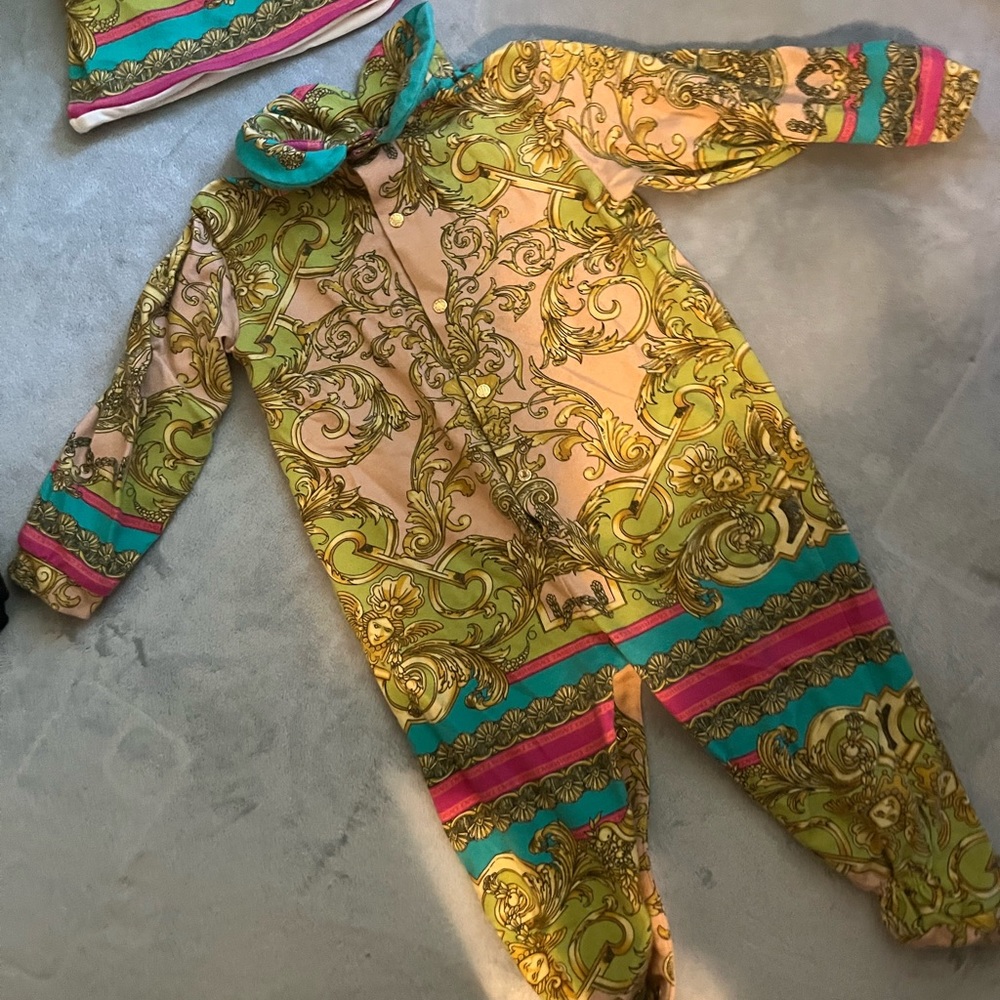 Versace baby outfit. Size 9 months. Worn once.